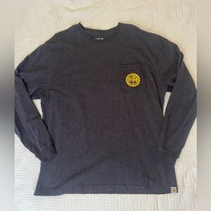 Carhartt TSC Support The Trades Long Sleeve Gray Shirt Size XL